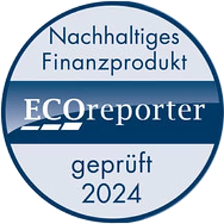 Nachhaltiges Finanzprodukt ECOreporter geprüft 2024